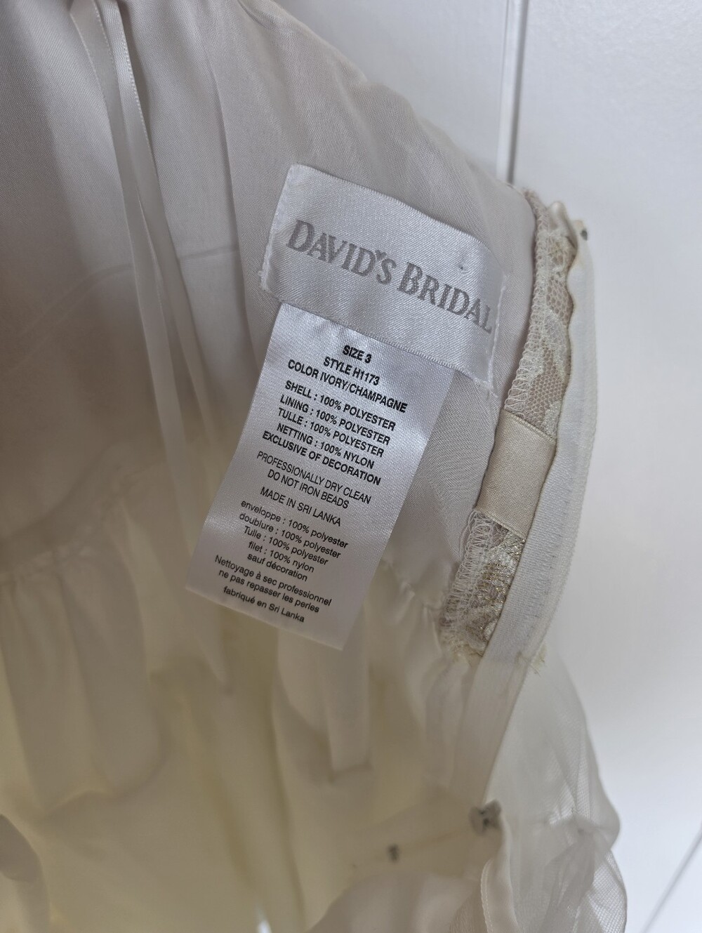 David’s Bridal 3T Flower Girl Dress - Picture 8 of 9